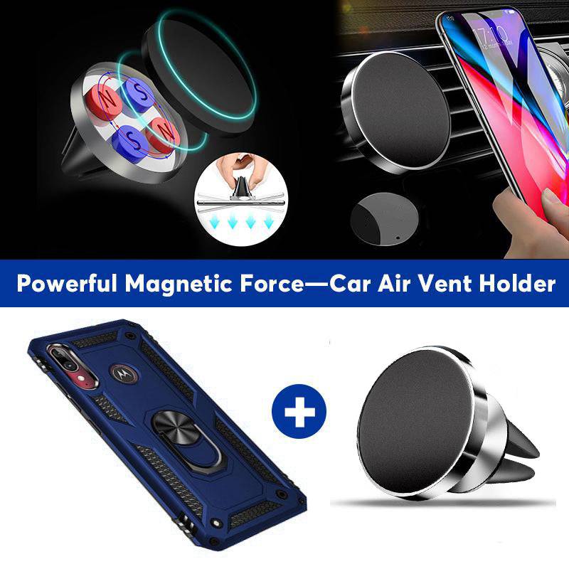 2022 Luxury Armor Ring Bracket Phone case For MOTO E6 Plus-Fast Delivery