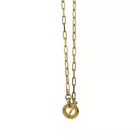 A Von Treskow Clip Chain Necklace with VT Disc Toggle