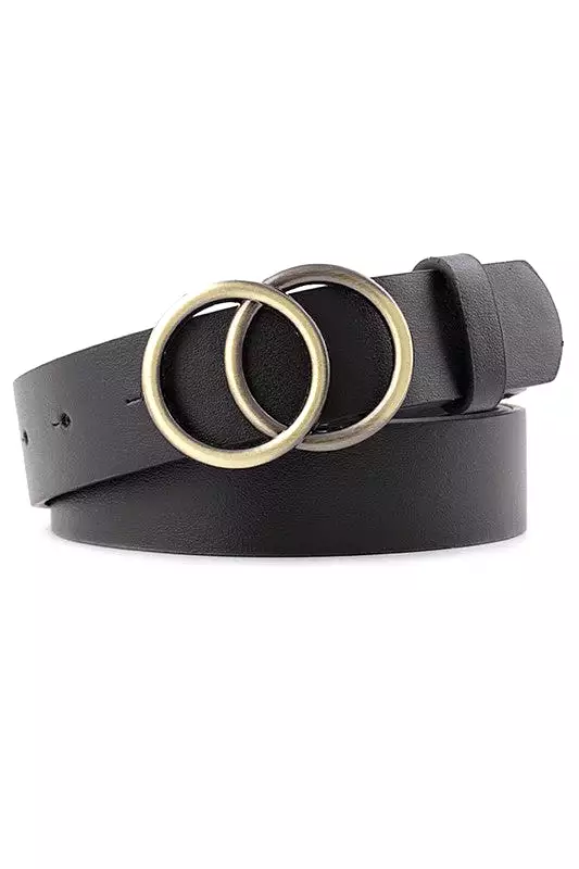 Accity Double Ring Buckle Fashion Belt