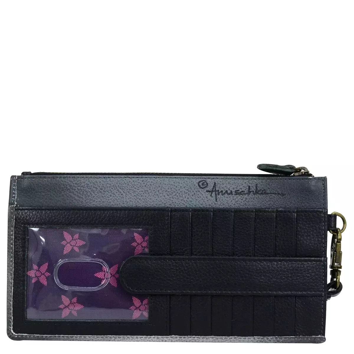 Anuschka Clutch Organizer Wristlet - 1151 - Calaveras de Azúcar