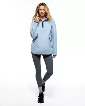 ARLBERG HALF-ZIP SCUBA SWEATER SKY BLUE