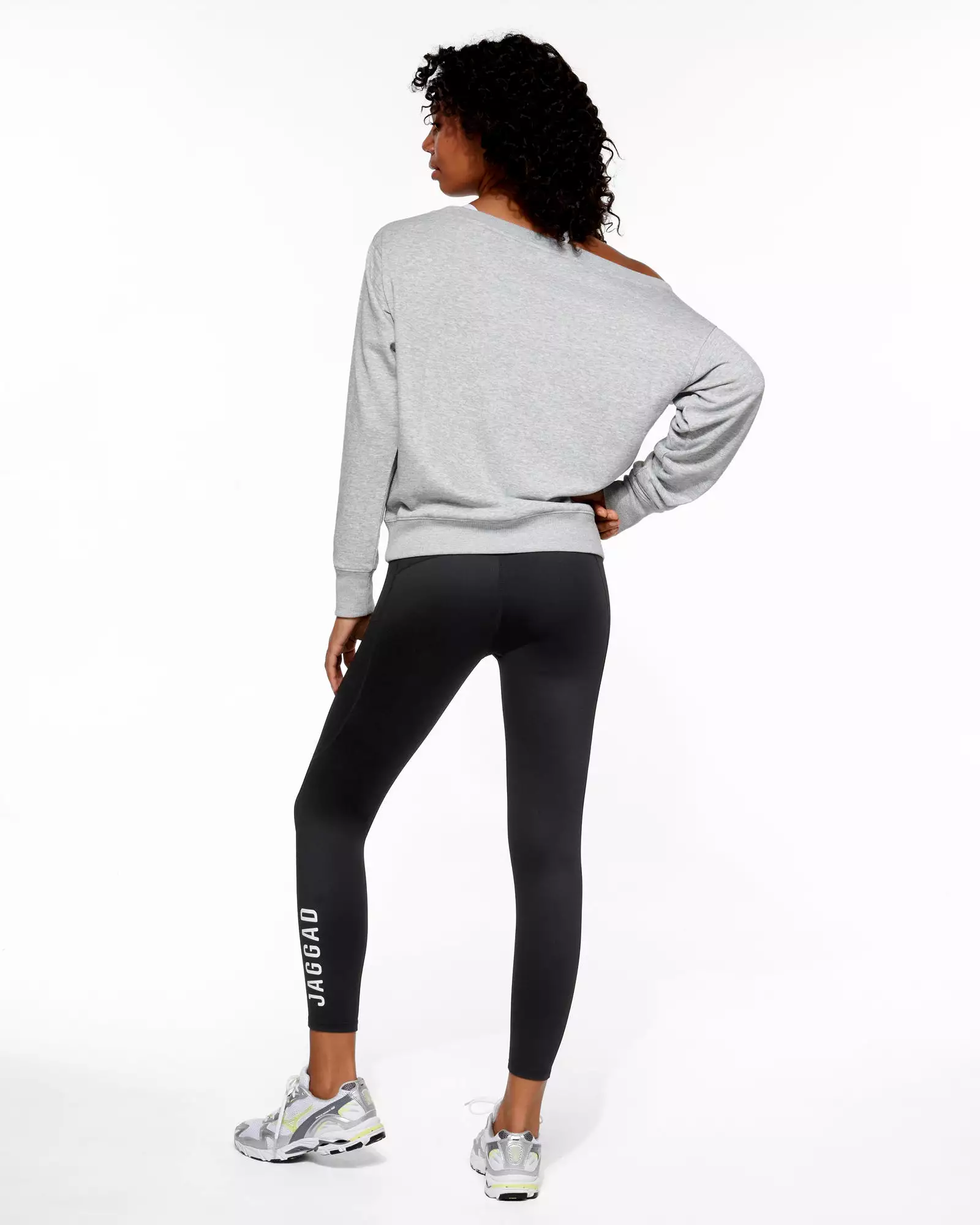 ASCOT OFF-SHOULDER SWEATER  GREY