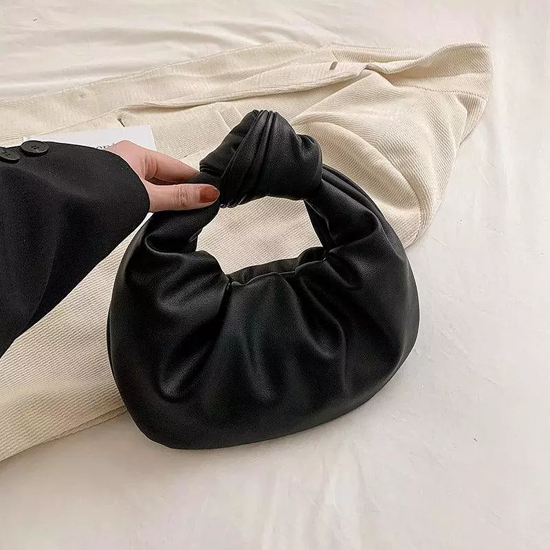 Autumn High-end niche design pleated cloud bag