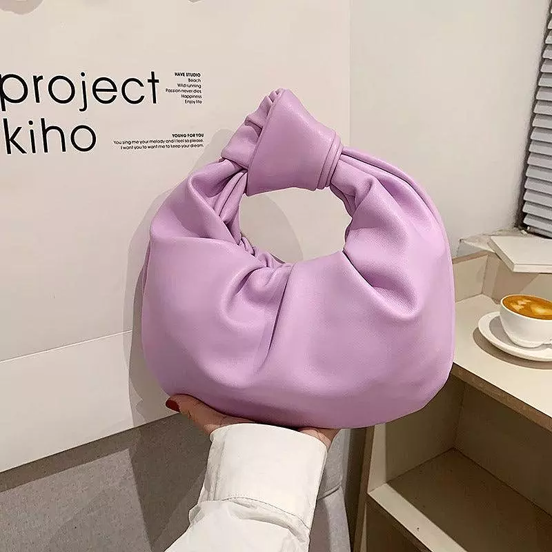 Autumn High-end niche design pleated cloud bag