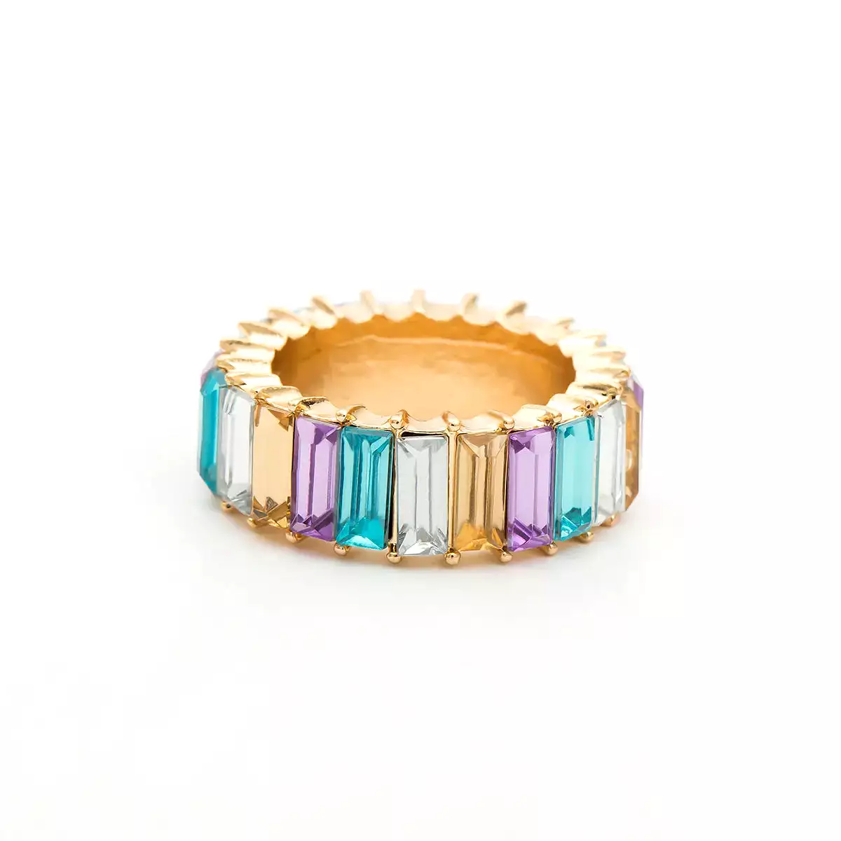 Bindi Baguette Eternity Band 925 Ring LIN40