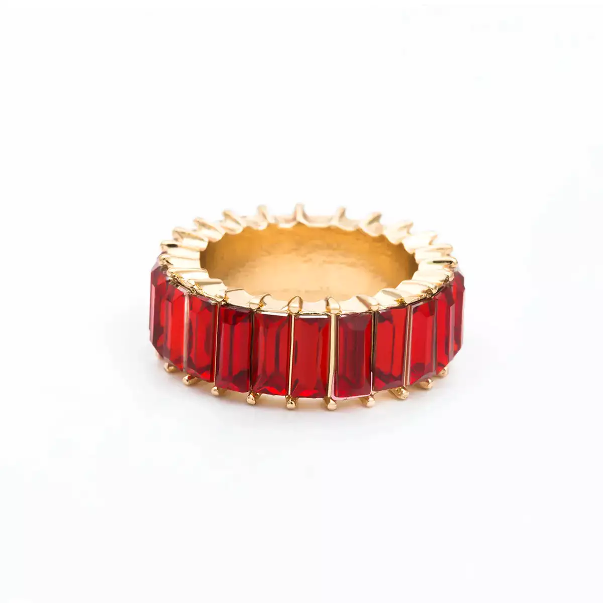 Bindi Baguette Eternity Band 925 Ring LIN40