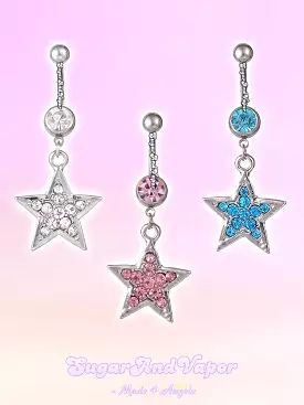 Bling Y2K Star Belly Ring