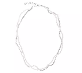 Bollywood Clear & Pearls Necklace