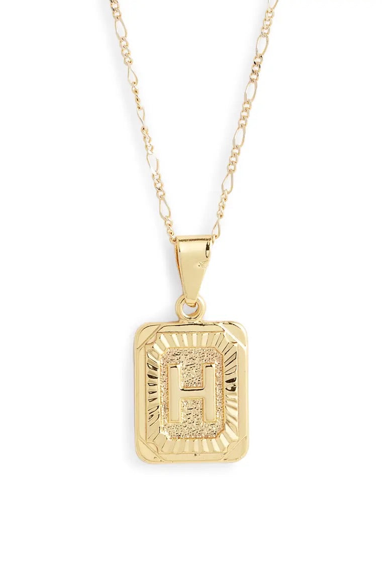 BRACHA Initial Card Necklace