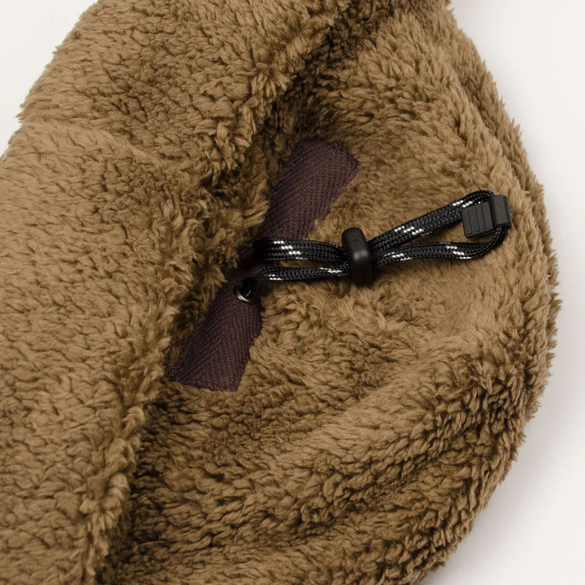 cableami - Boa Fleece Drawcord Hat - Brown