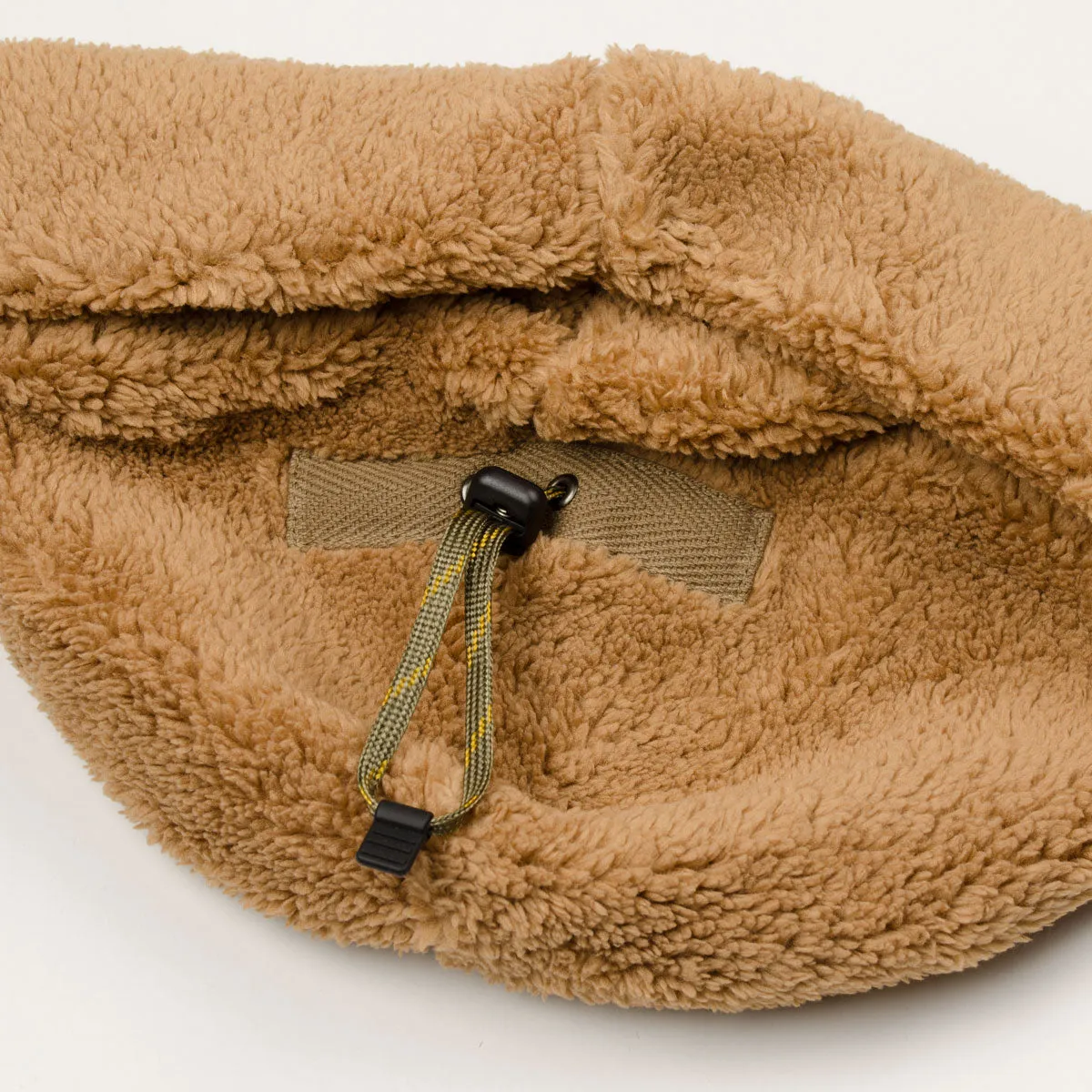 cableami - Boa Fleece Drawcord Hat - Tan