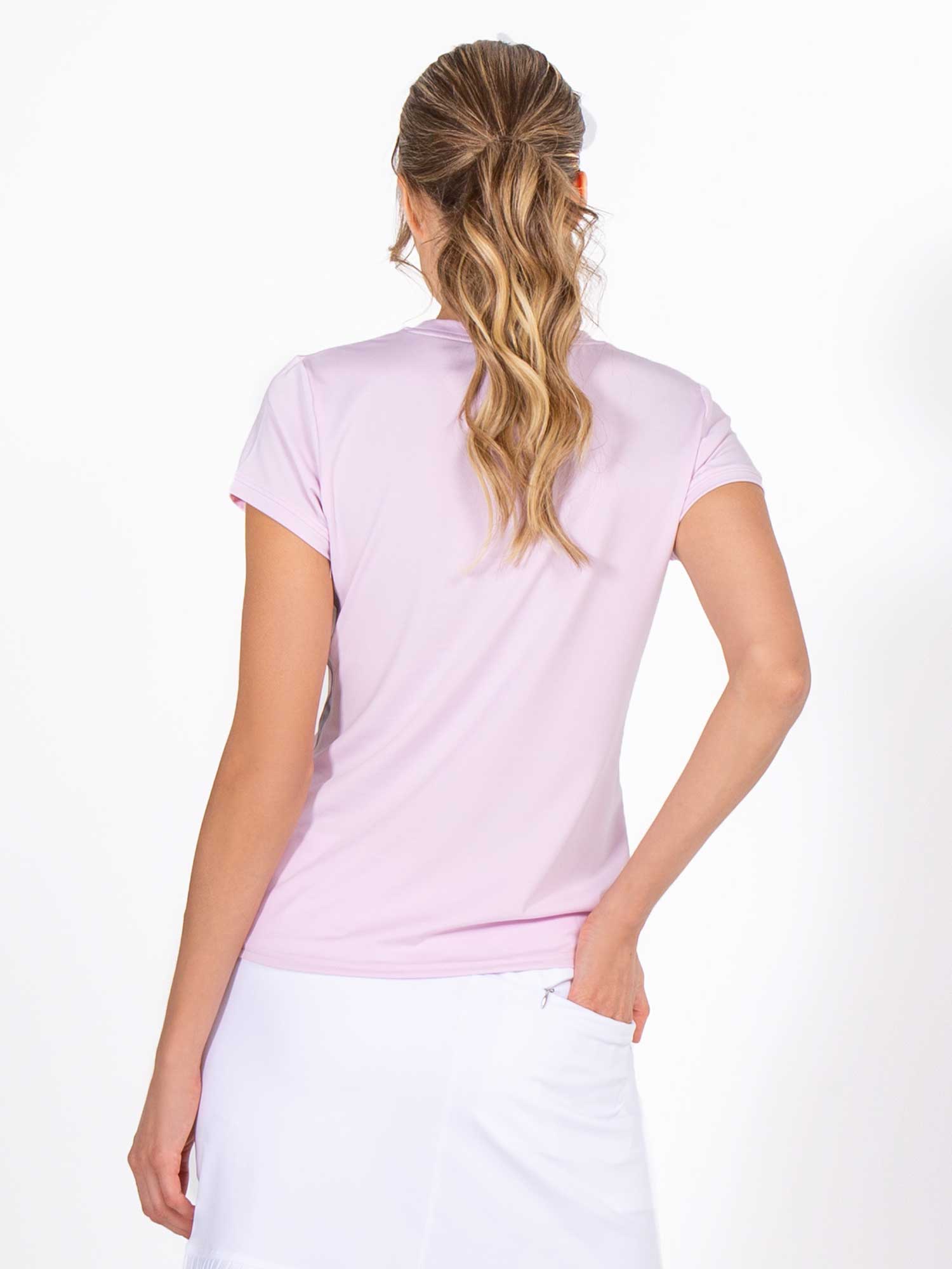 Classic Short Sleeve Crew Neck - Ice Pink Combo