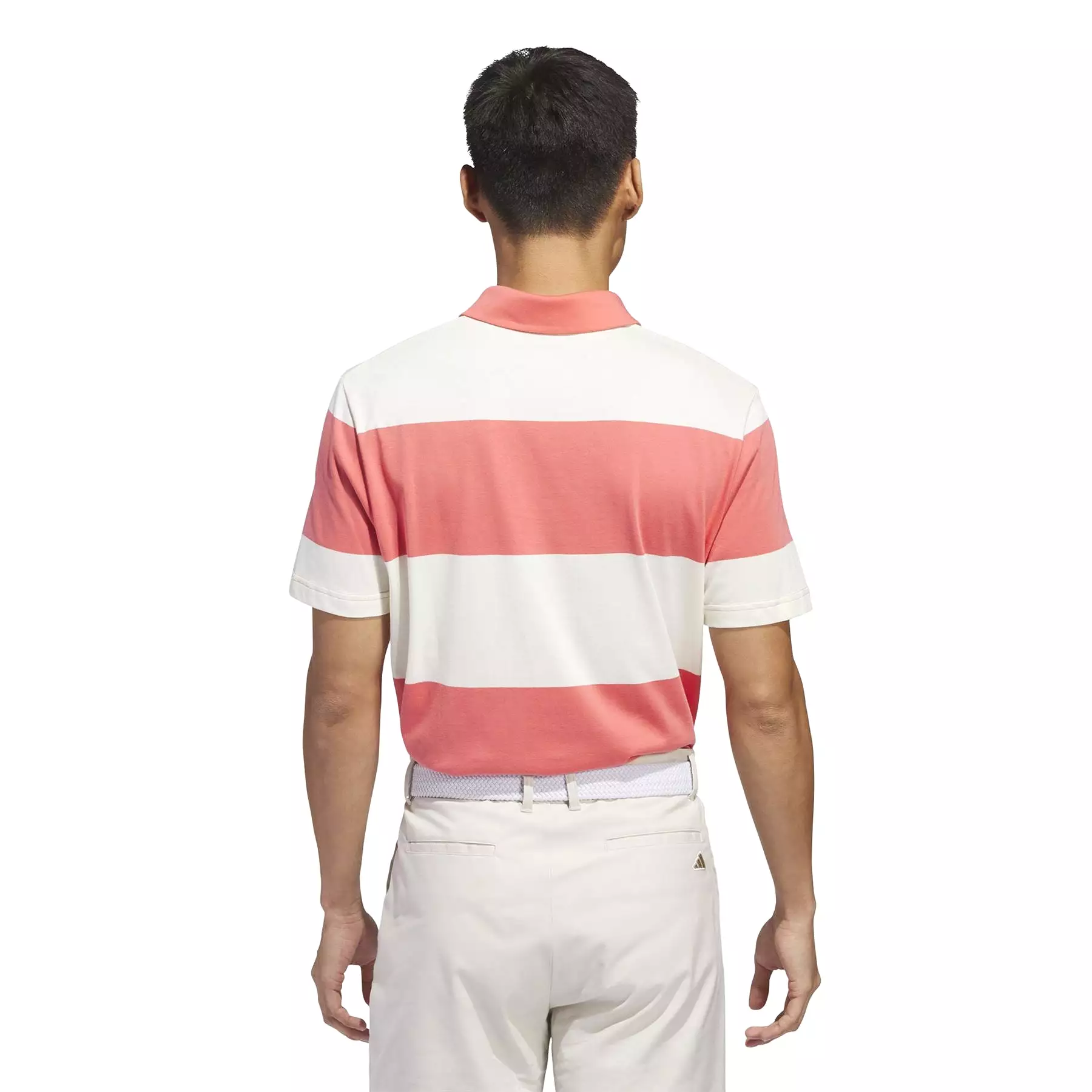 Colourblock Rugby Stripe Regular Fit Core Polo White/Pink - SS24