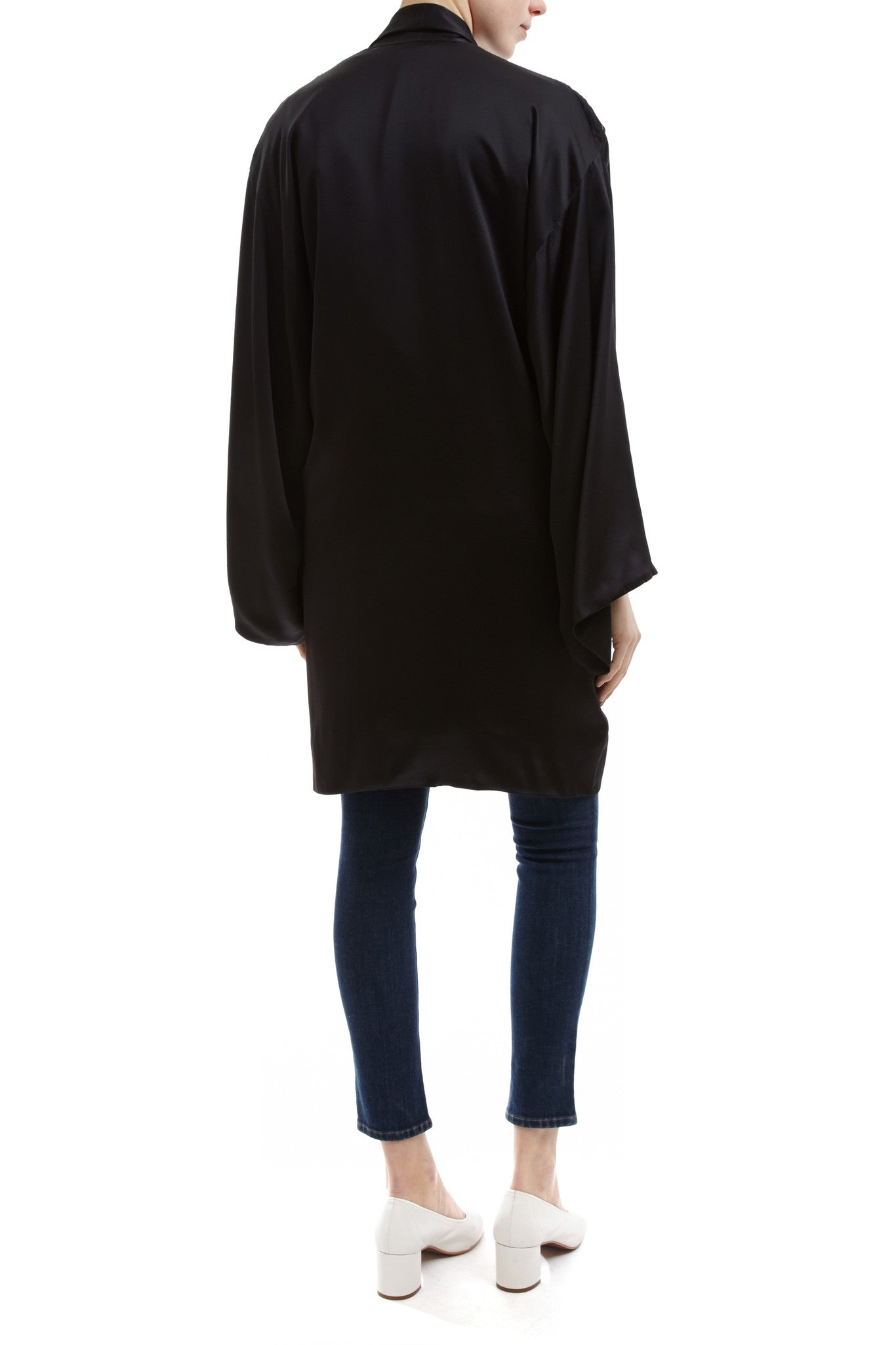 DAVONNA SHORT KIMONO BLACK