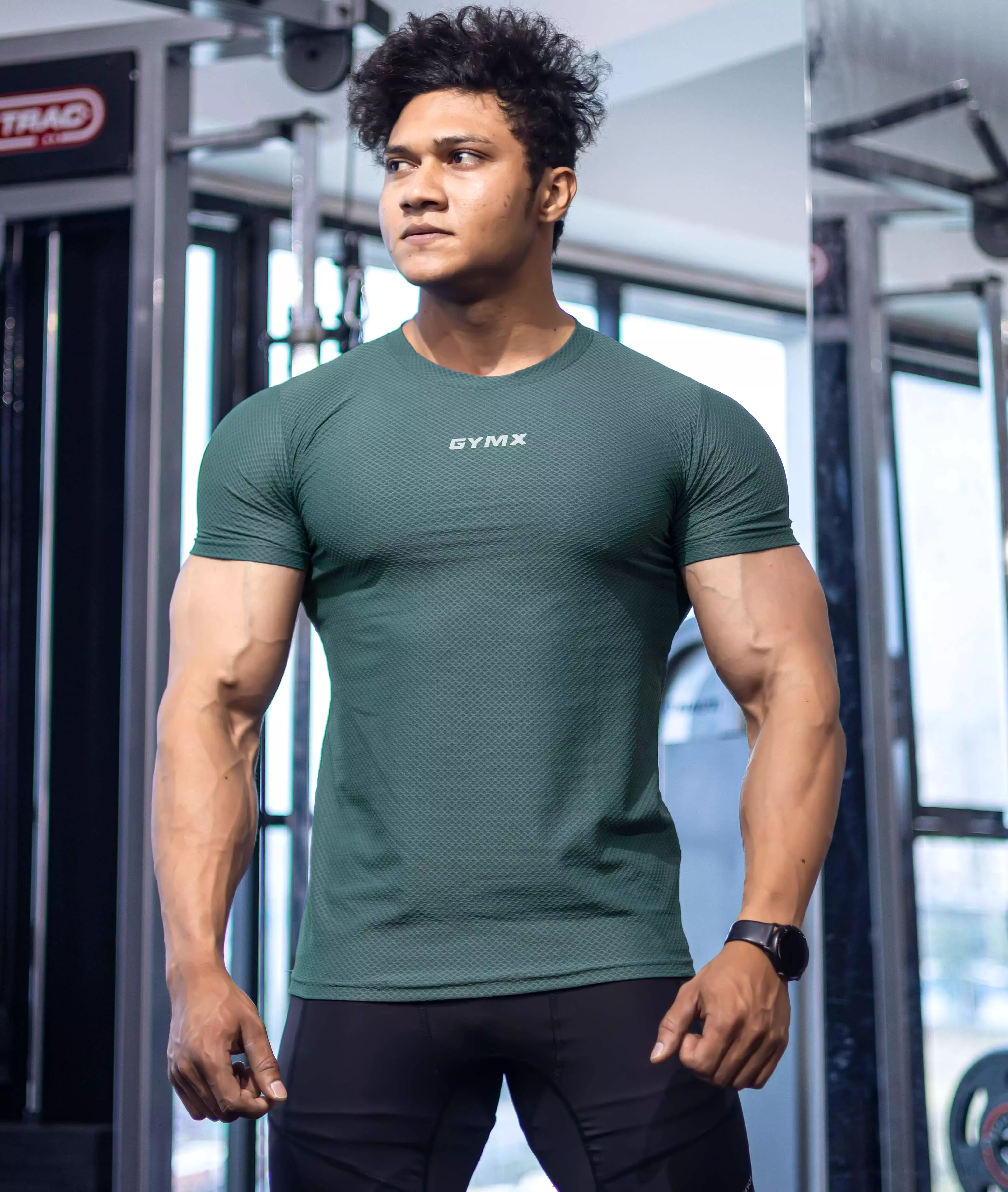 Diamond Cut GymX Tee: Reptile Green