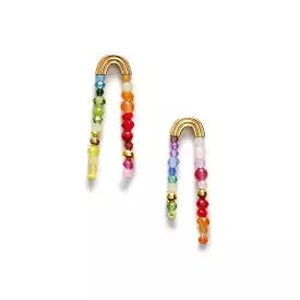 Double Raindow Earrings, Gold