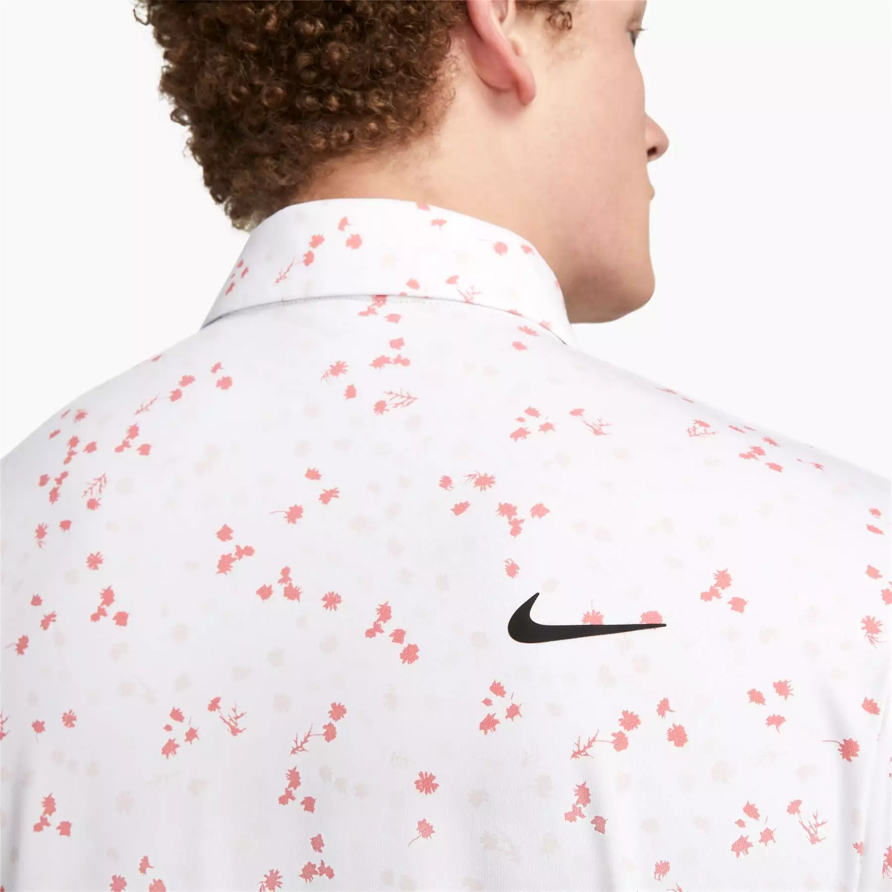 Dri-Fit Tour Micro Floral Polo White/Black - AW23