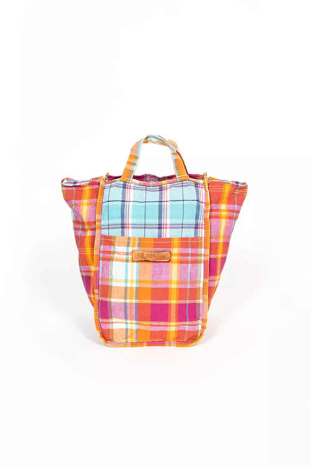 Easy Bag Orange Plaid