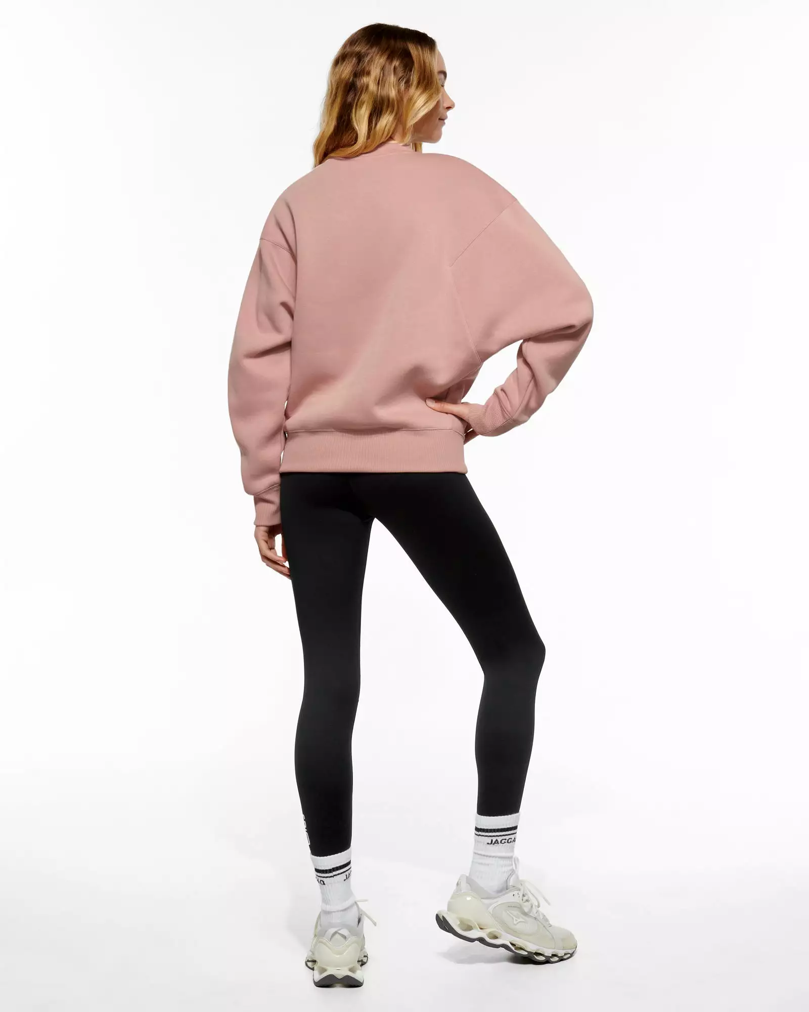 ESSENTIAL SLIM BATWING SWEATER MISTY ROSE