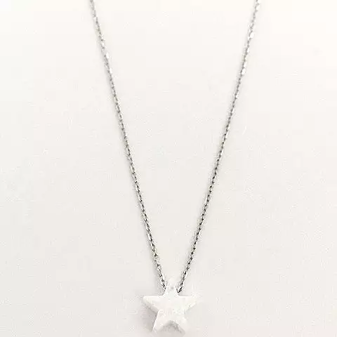 Gammie Opal Star Fine Chain Sterling Silver Necklace