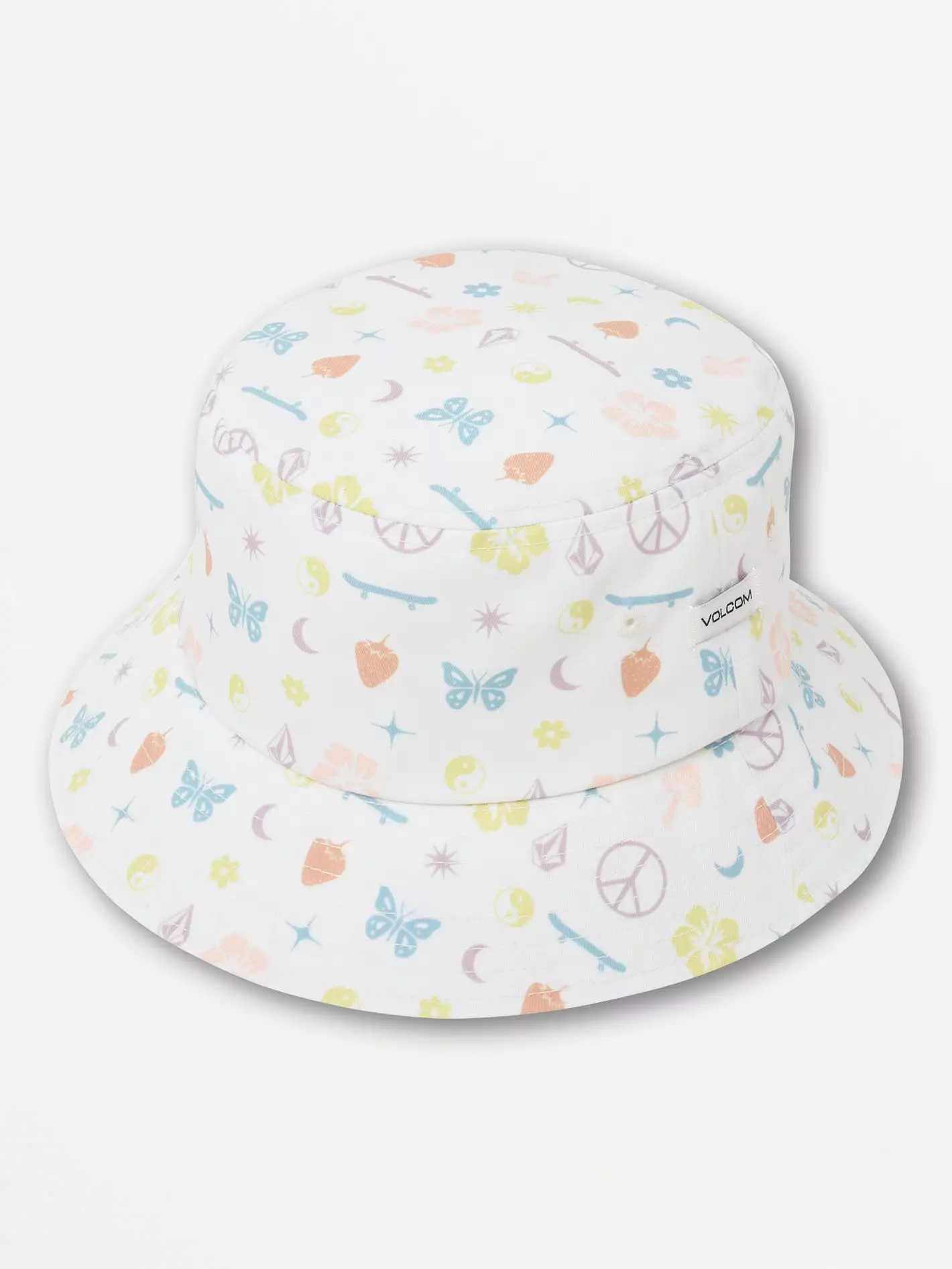 Girls Stickerbook Bucket Hat - Star White