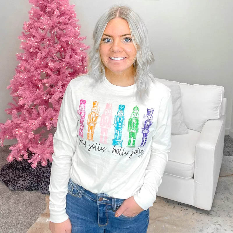 Good Golly Holly Jolly Nutcracker Long Sleeve Top