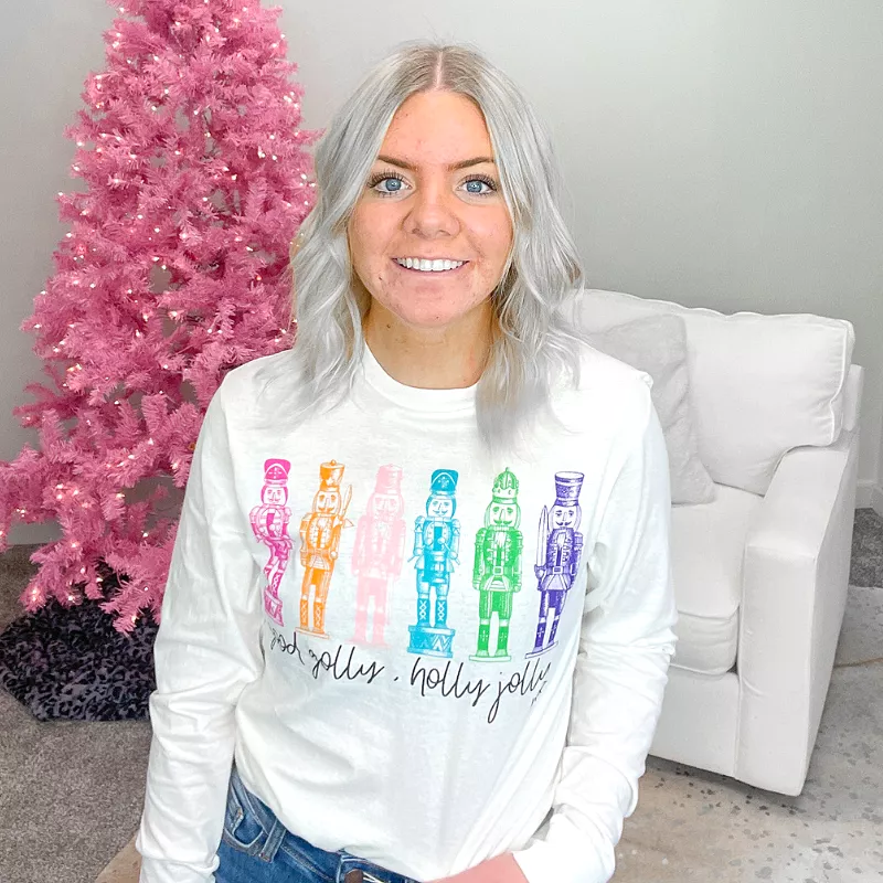 Good Golly Holly Jolly Nutcracker Long Sleeve Top