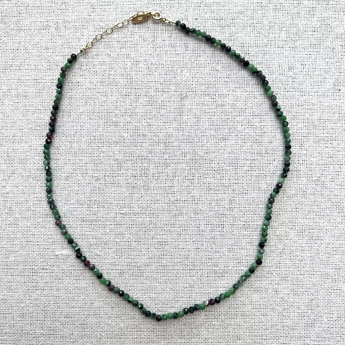 Greta Rubyzoesite Necklace