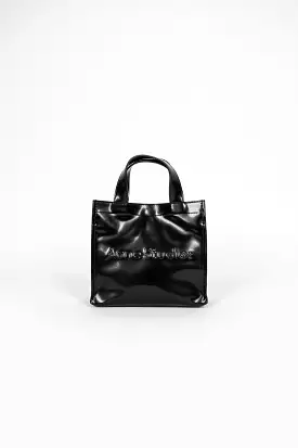 Logo Shopper Mini Tote Bag Black