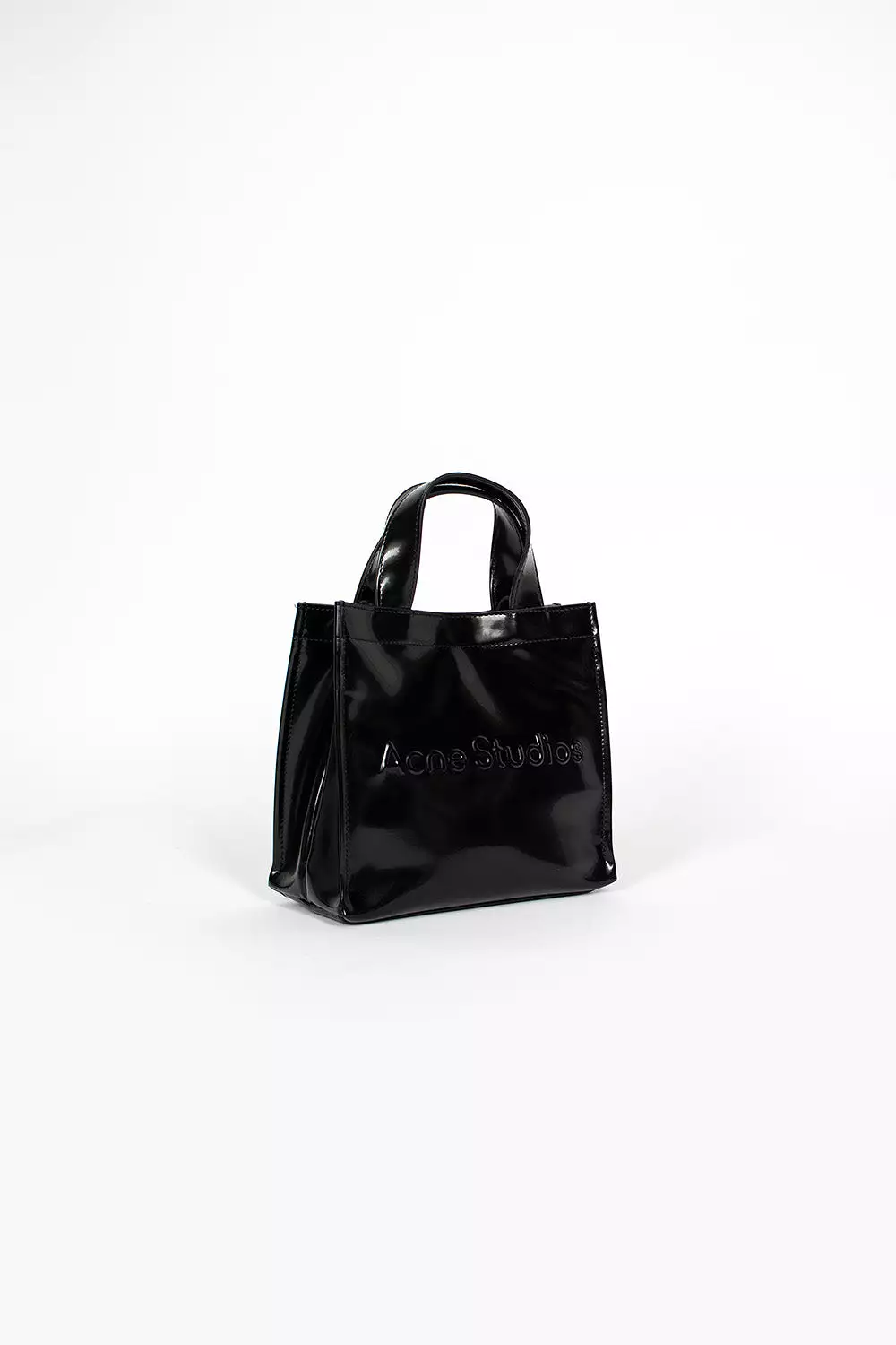 Logo Shopper Mini Tote Bag Black