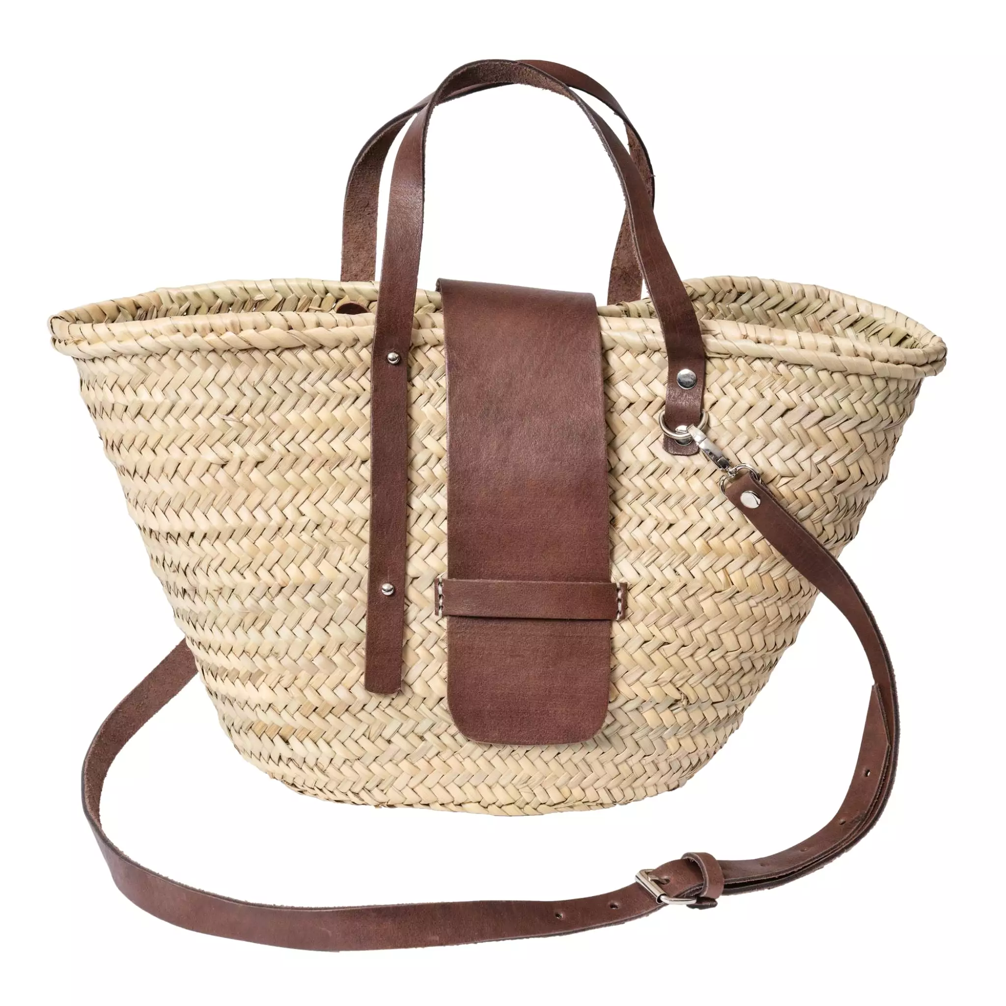 MacKenzie Raffia City Basket in Brown