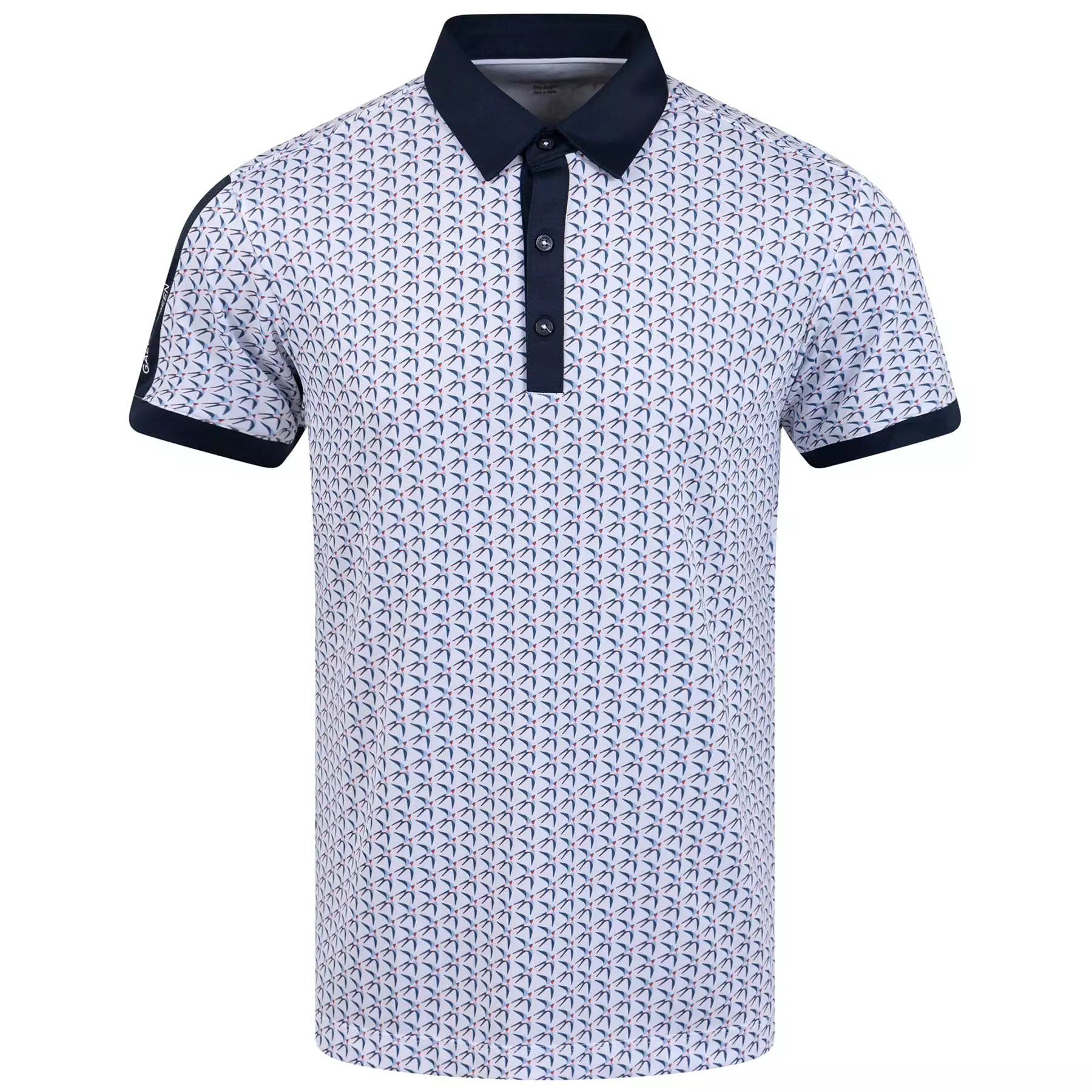 Malcolm Ventil8+ Breathable Regular Fit Polo White/Navy/Orange - AW23