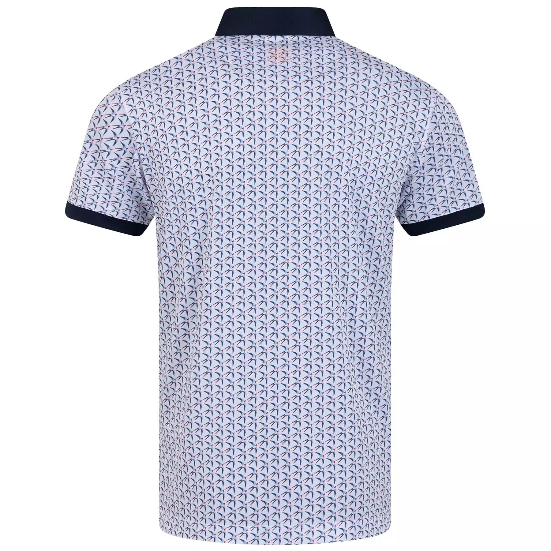 Malcolm Ventil8+ Breathable Regular Fit Polo White/Navy/Orange - AW23