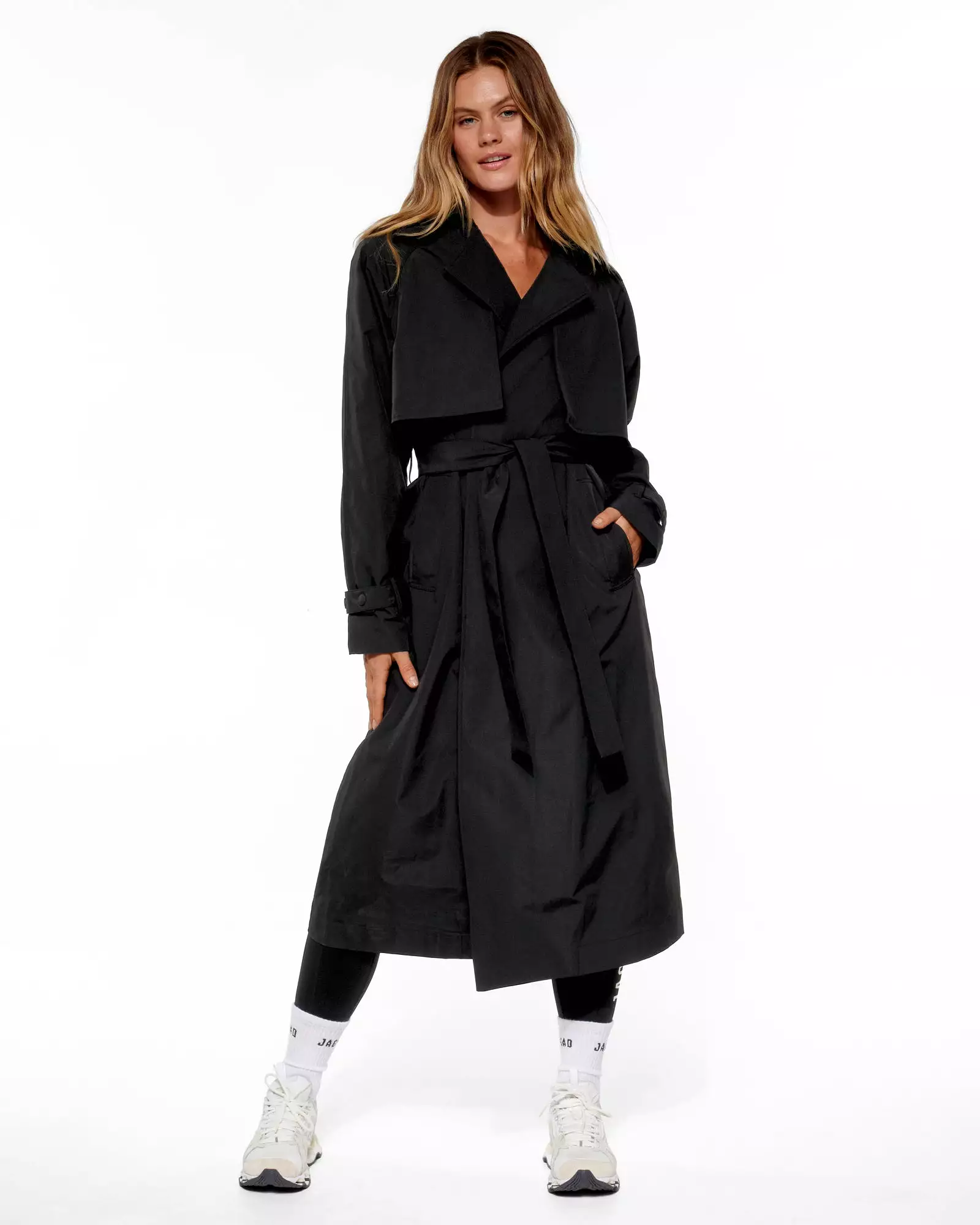 MANHATTAN TRENCH COAT BLACK