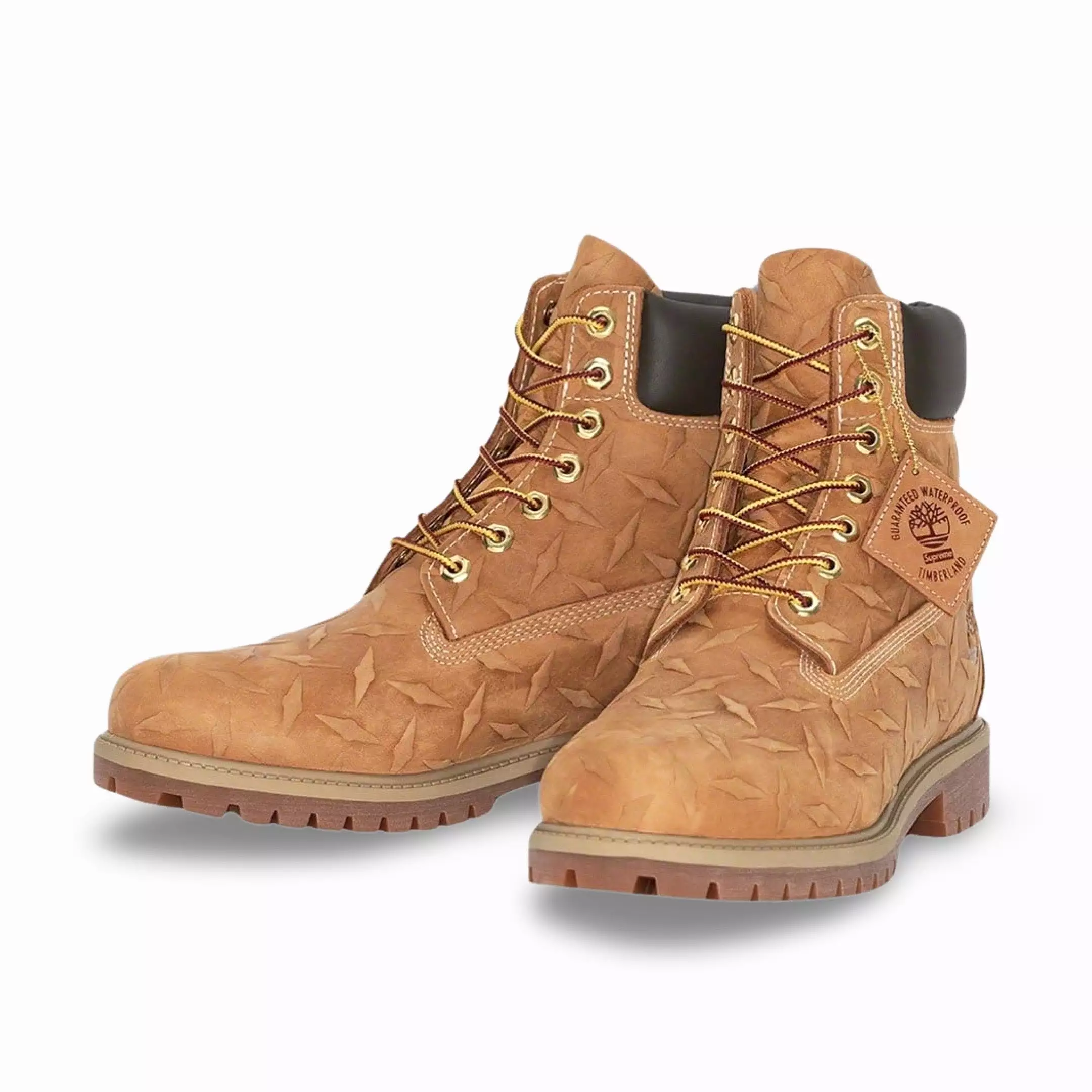 (Men's) Timberland 6 Premium Waterproof Boot x Supreme 'Diamond Plate Wheat' (2023) TB0A6DD4-231