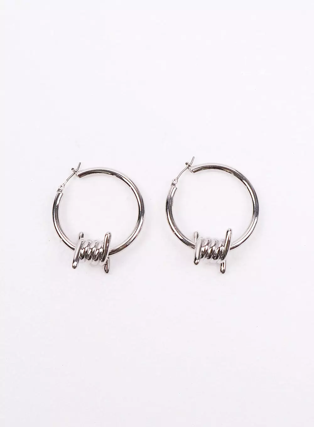 Metal Twist Hoop Earrings IJ419