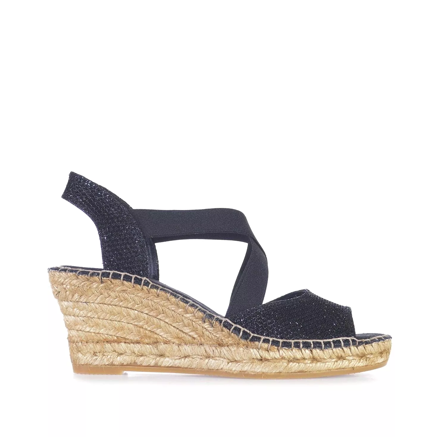 Metallic Cotton Blend Wedge Espadrille for Women - Sol-S