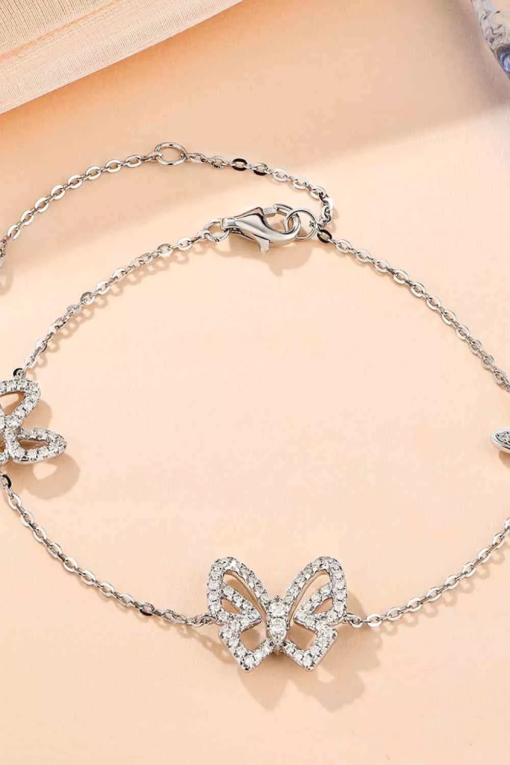 Moissanite Butterfly Shape Bracelet