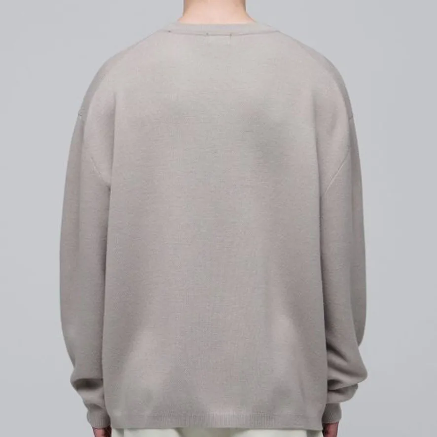 MUSINSA STANDARD  |Crew Neck Wool Nylon Street Style Long Sleeves Plain