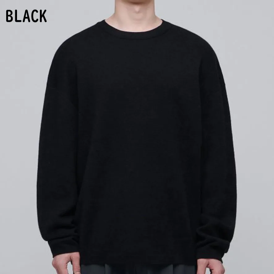 MUSINSA STANDARD  |Crew Neck Wool Nylon Street Style Long Sleeves Plain