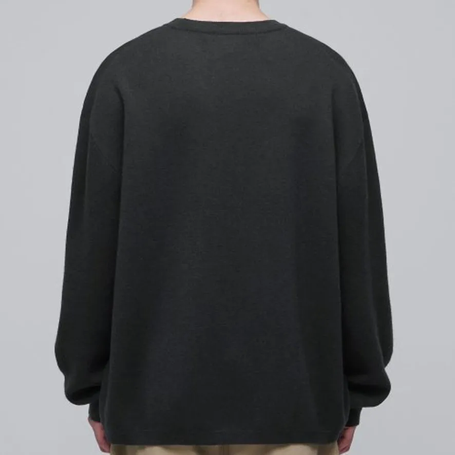 MUSINSA STANDARD  |Crew Neck Wool Nylon Street Style Long Sleeves Plain