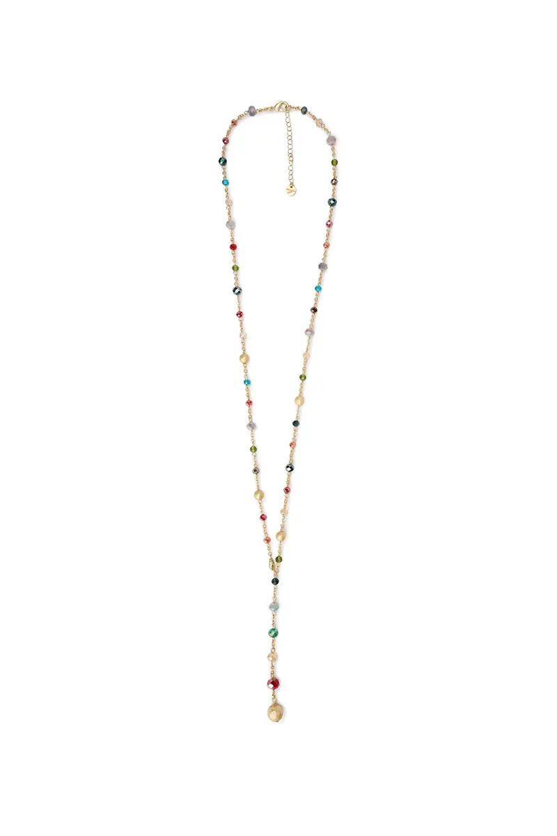 MYA ACCESSORIES | Collana lunga con pietre multicolore