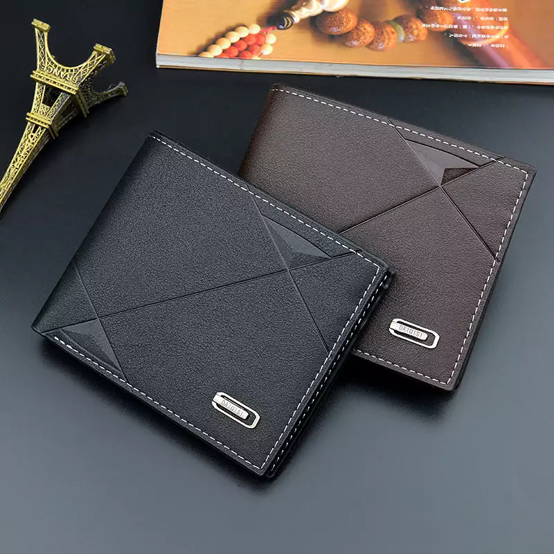 New men's wallet men's short multi-card slot fashion casual