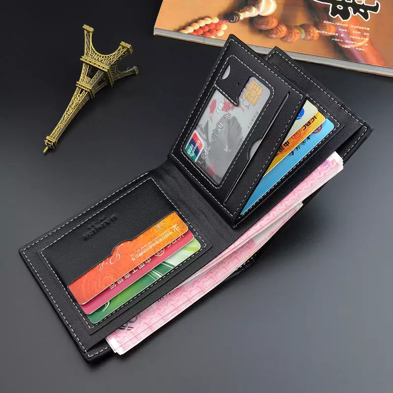 New men's wallet men's short multi-card slot fashion casual