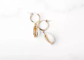 Punkwasp Earrings - Golden Cowrie