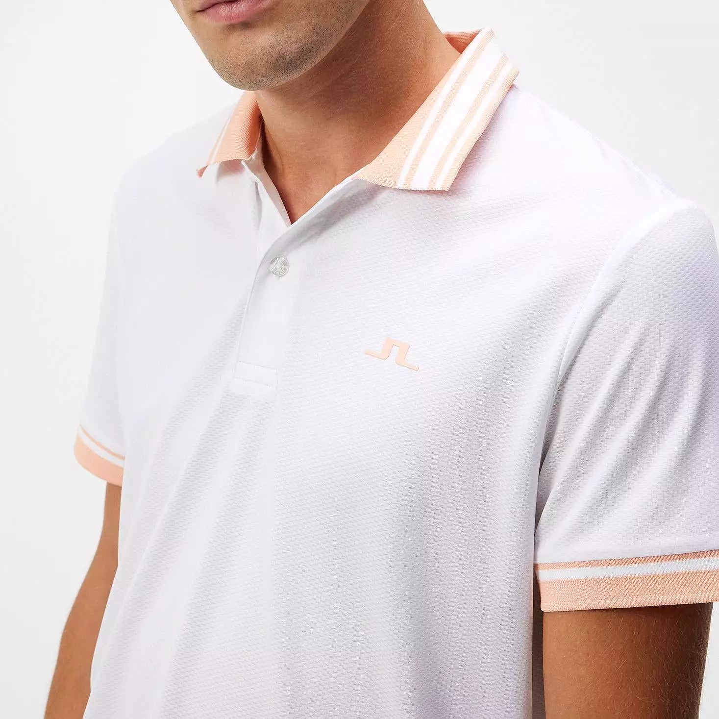 Reeve Tech Mesh Regular Fit Polo White - W23