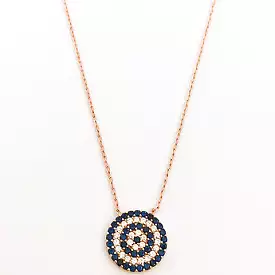 Rose Gold plated Eye Of Protection Necklace