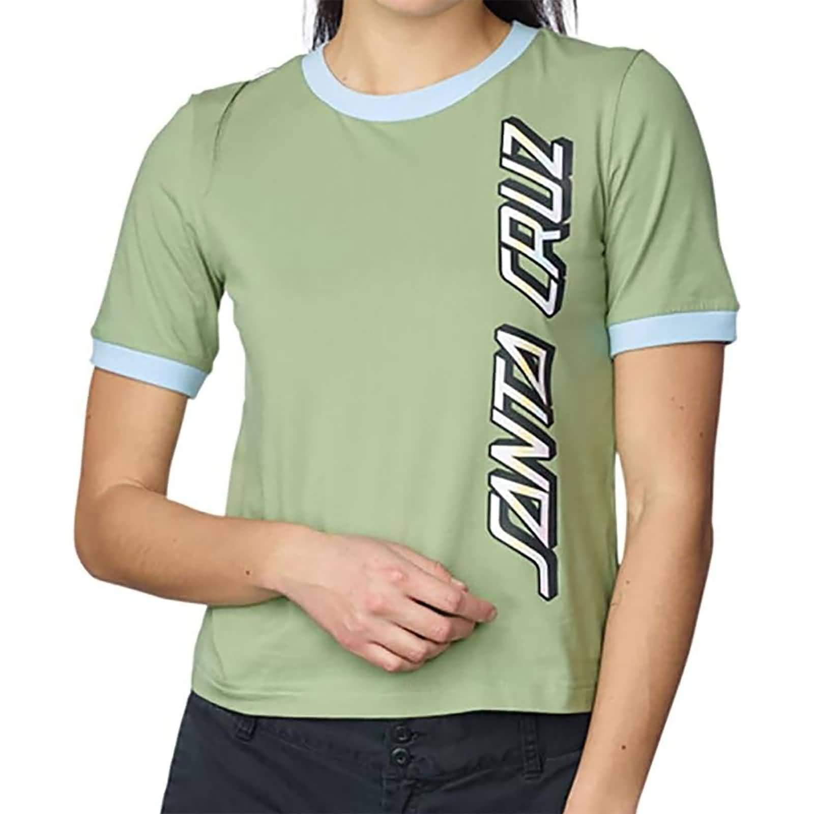 Santa Cruz Obscure Strip Roger Women's Short-Sleeve Shirts (Brand New)