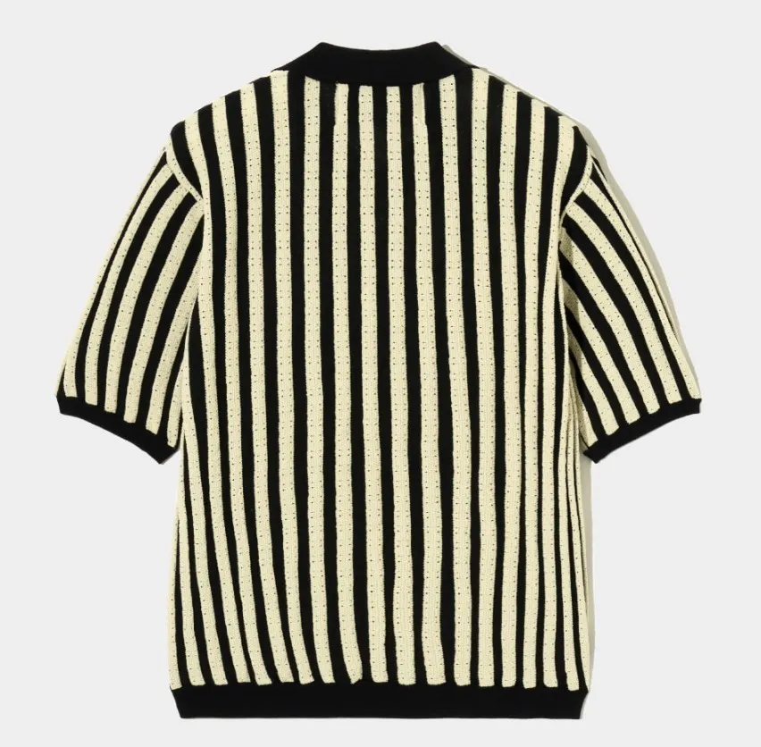 SATUR  |Stripes Unisex Street Style V-Neck Plain Cotton