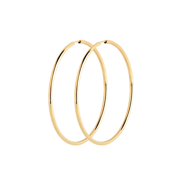 Senorita 50 Hoop (pair), Gold High Polished